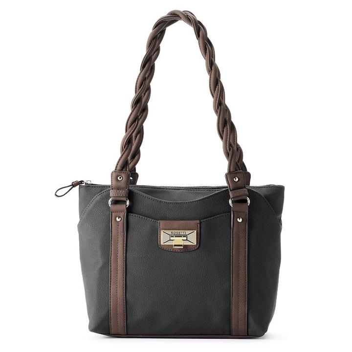 Rosetti Multplex Haven Braided Satchel, Women's, Black