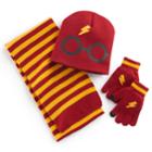 Girls 4-16 Harry Potter Hat, Scarf & Gloves Set, Grey