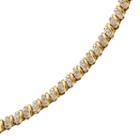 18k Gold-over-sterling Silver 1/2-ct. T.w. Diamond Bracelet, Women's, Size: 7.5, White