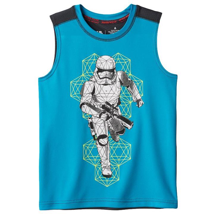 Boys 4-7x Star Wars A Collection For Kohl's Stormtrooper Metallic Graphic Tank Top, Boy's, Size: 7x, Med Blue
