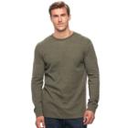 Big & Tall Sonoma Goods For Life&trade; Supersoft Thermal Crewneck Tee, Men's, Size: L Tall, Dark Green