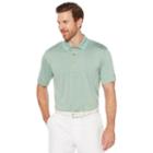 Men's Grand Slam Regular-fit Heathered Performance Golf Polo, Size: Medium, Green Oth