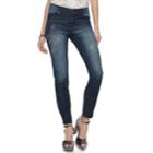 Women's Juicy Couture Embellished Snowflake Skinny Jean, Size: 0, Dark Blue