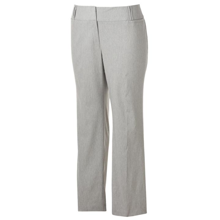 Juniors' Plus Size Joe B Bootcut Pants, Teens, Size: 18 W, Light Grey