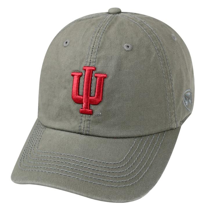 Youth Top Of The World Indiana Hoosiers Crew Baseball Cap, Men's, Grey (charcoal)