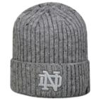 Adult Top Of The World Notre Dame Fighting Irish Two Below Beanie, Med Grey