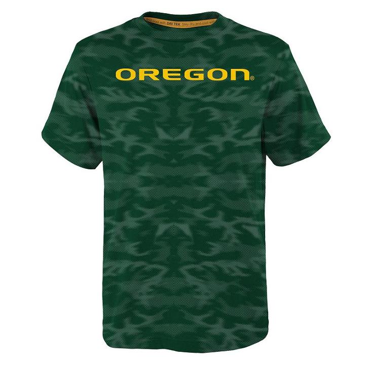 Boys 8-20 Oregon Ducks Vector Dri-tek Tee, Size: M 10-12, Dark Green