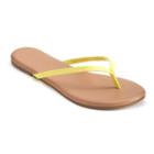 Lc Lauren Conrad Pixii Women's Flip Flops, Size: 6, Brt Yellow