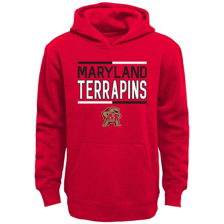 Boys 8-20 Maryland Terrapins Fleece Hoodie, Size: M 10-12, Red
