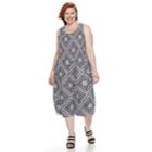 Plus Size Croft & Barrow&reg; Smocked Challis Dress, Women's, Size: 3xl, Blue (navy)