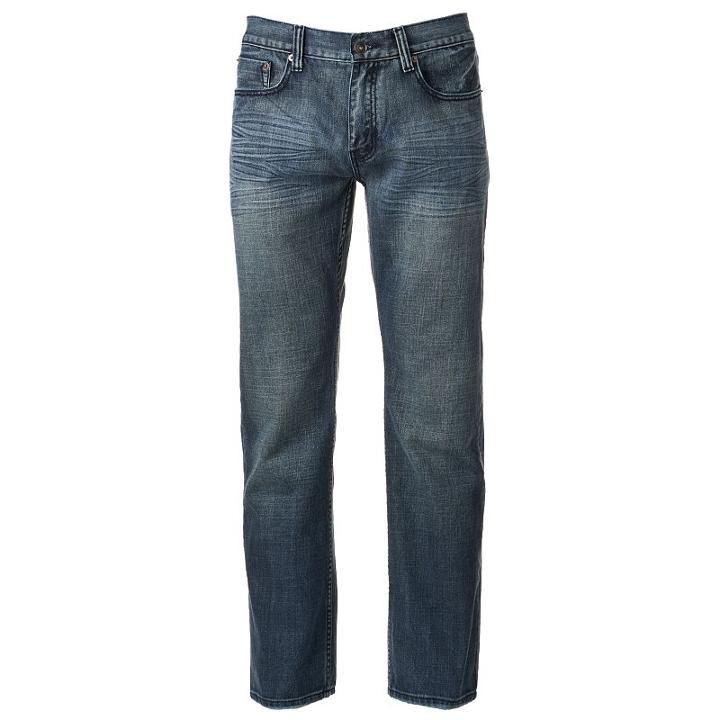 Men's Urban Pipeline&reg; Premium Light Wash Relaxed Straight Jeans, Size: 29x30, Silver