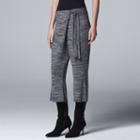 Women's Simply Vera Vera Wang Cross Front Culottes, Size: Xl, Dark Grey