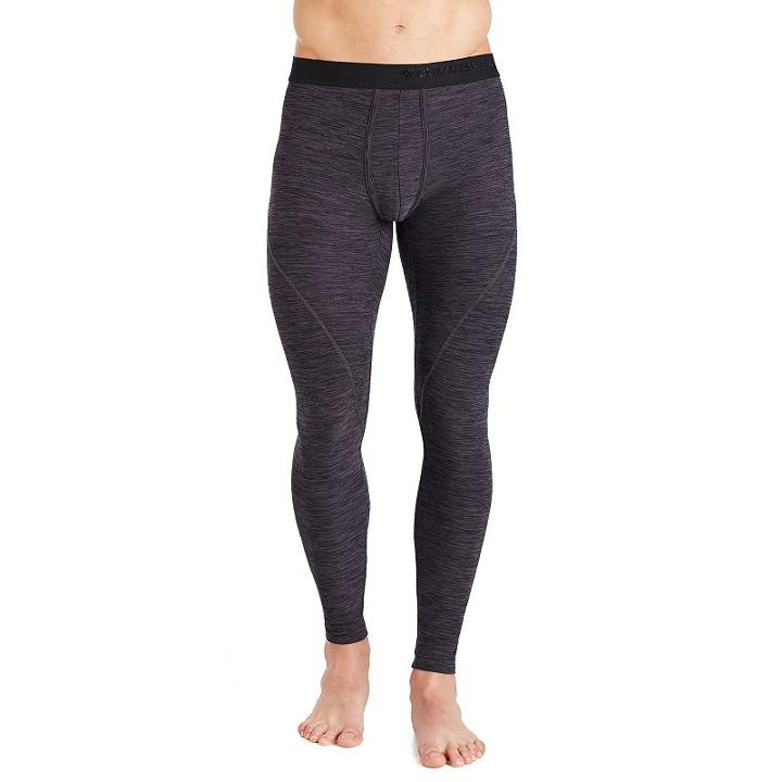 Men's Climatesmart Micro-suede Stretch Sport Performance Leggings, Size: Large, Med Grey