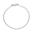 Junior Jewels Kids' Sterling Silver Curb Chain Bracelet, Teens, Size: 4.5, Grey