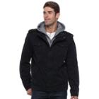 Men's Levi's&reg; Four-pocket Hooded Trucker Jacket, Size: Xl, Black