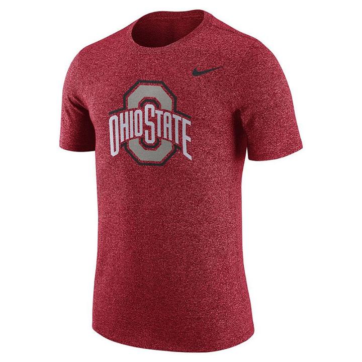 Men's Nike Ohio State Buckeyes Marled Tee, Size: Medium, Red