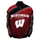 Men's Franchise Club Wisconsin Badgers Warrior Twill Jacket, Size: Xl, Red