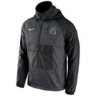 Men's Nike Michigan State Spartans Anorak Pullover Jacket, Size: Large, Grey (charcoal)