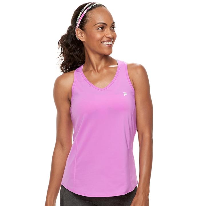 Women's Fila Sport&reg; Upf Racerback Workout Tank, Size: Medium, Med Purple