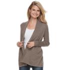Women's Sonoma Goods For Life&trade; Shawl Collar Cardigan, Size: Small, Med Brown