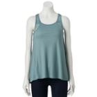 Juniors' Pink Republic Lace Back Tank, Girl's, Size: Medium, Med Green