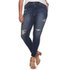 Juniors' Plus Size Mudd&reg; High-waisted Jeggings, Teens, Size: 24, Blue