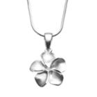 Journee Collection Sterling Silver Flower Pendant Necklace, Women's, Size: 18, Multicolor