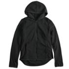 Girls 7-16 & Plus Size So&reg; Hooded Microfleece Jacket, Size: 7-8, Black