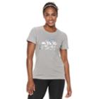Women's Adidas Badge Of Sport Short Sleeve Graphic Tee, Size: Small, Med Grey