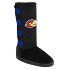 Women's Kansas Jayhawks Button Boots, Size: Medium, Black