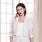 Lc Lauren Conrad Runway Collection Embellished Crop Blazer - Women's, Size: 8, Silver