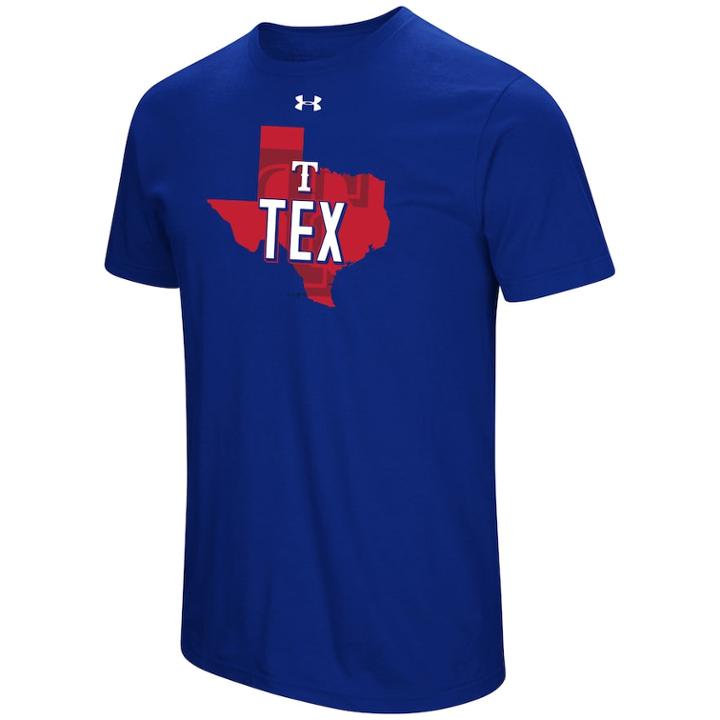 Men's Under Armour Texas Rangers State Tee, Size: Xl, Brt Blue