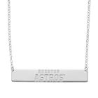 Houston Astros Sterling Silver Bar Necklace, Women's, Size: 16, Grey