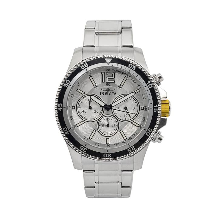 Invicta Men's Specialty Stainless Steel Chronograph Watch, Size: Large, Silver
