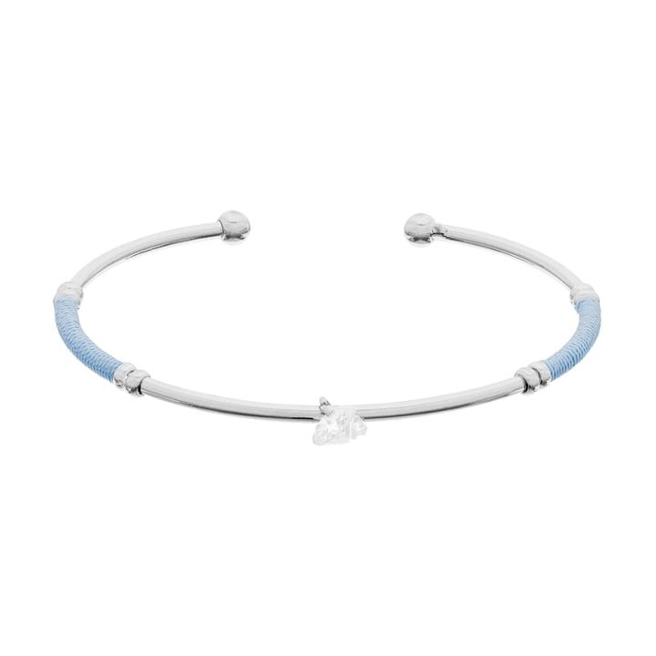Lc Lauren Conrad Thread Wrapped Cubic Zirconia Cuff Bracelet, Women's, Blue