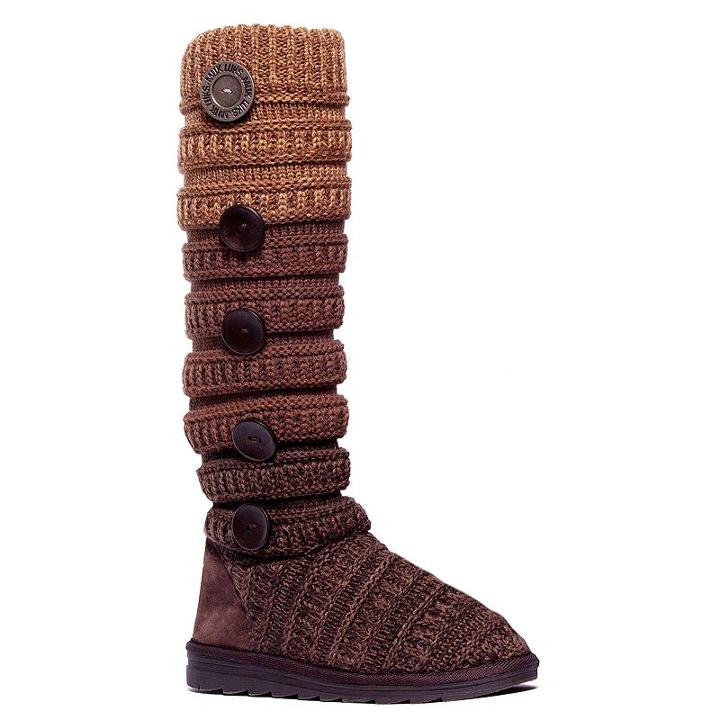 Muk Luks Miranda Women's Marled Tall Boots, Girl's, Size: 7, Brown