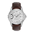 Bulova Men's Accu Swiss Automatic Leather Watch - 63b171, Brown