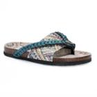 Muk Luks Elaine Women's Sandals, Girl's, Size: 7, Med Blue