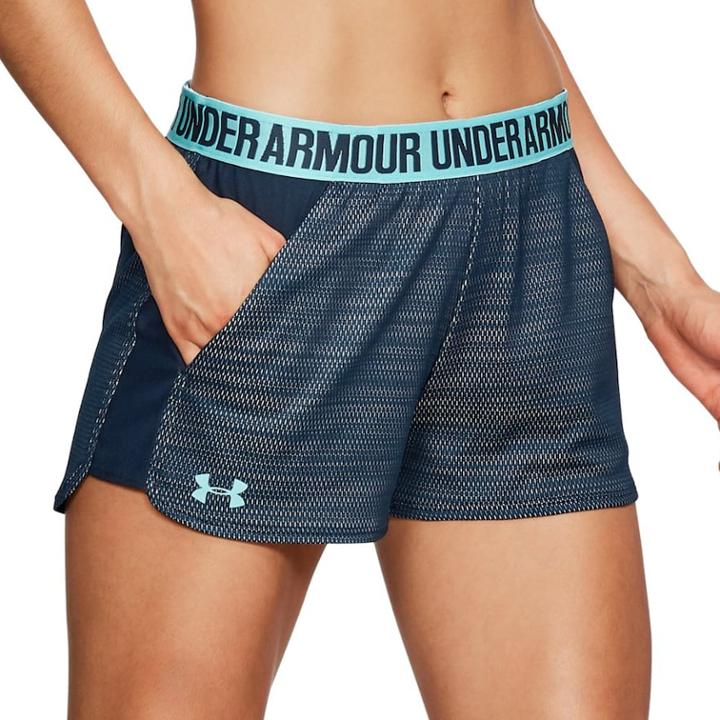 Women's Under Armour Play Up Novelty Shorts, Size: Medium, Dark Blue