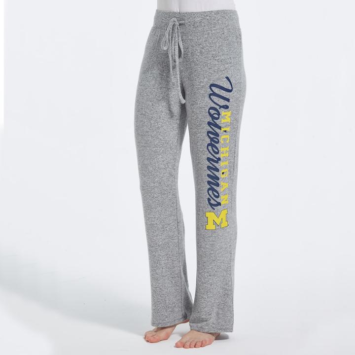 Women's Concepts Sport Michigan Wolverines Reprise Lounge Pants, Size: Large, Grey