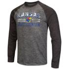 Men's Campus Heritage Kansas Jayhawks Raven Long-sleeve Tee, Size: Xl, Grey (charcoal)