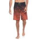 Men's Ocean Current Palm Tree Tech Cargo Board Shorts, Size: 34, Med Orange
