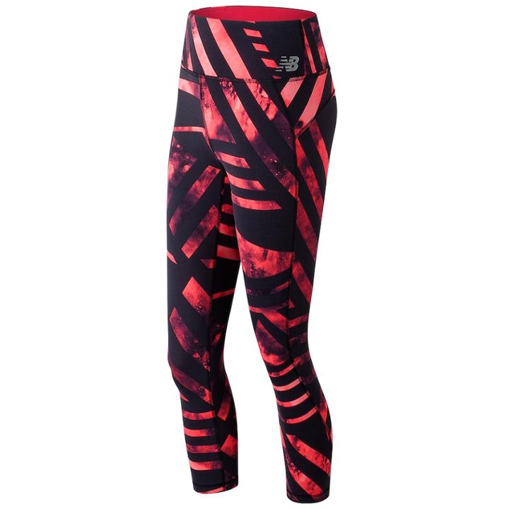 Women's New Balance Transform Print High-waisted Crop Leggings, Size: Medium, Oxford