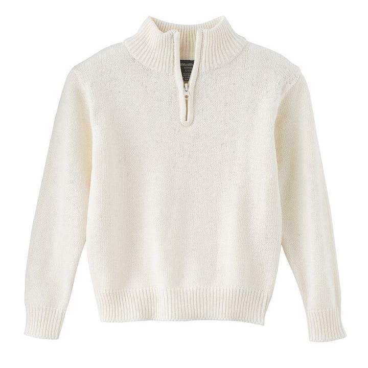 Boys 8-20 Eddie Bauer Quarter-zip Sweater, Boy's, Size: 14-16, White