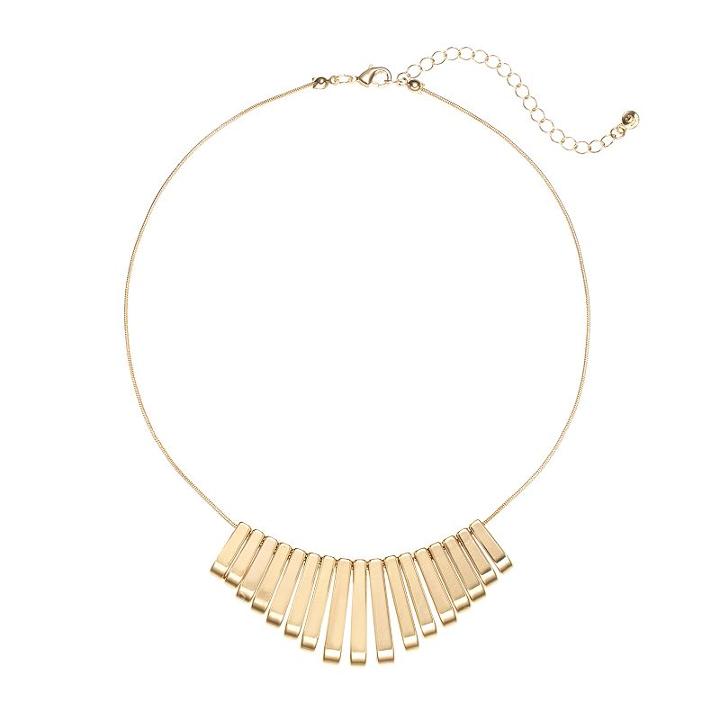 Lc Lauren Conrad Paddle Necklace, Women's, Gold
