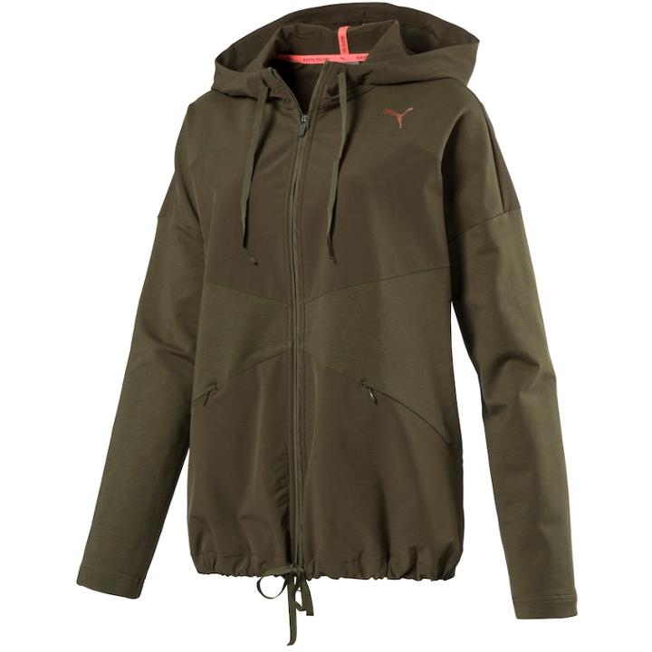 Women's Puma Transition Zip-up Jacket, Size: Xl, Green
