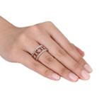 Two Tone Sterling Silver 1/4 Carat T.w. Diamond Filigree Ring, Women's, Size: 9, White