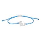 Lc Lauren Conrad Cat Blue Cord Bracelet, Women's