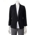 Women's Lc Lauren Conrad Shawl Collar Blazer, Size: 18, Black