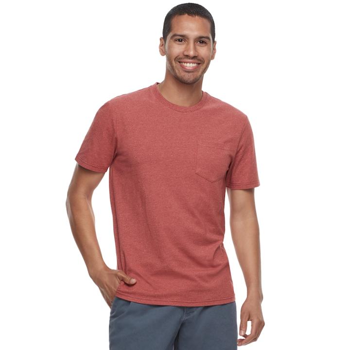 Men's Sonoma Goods For Life&trade; Classic-fit Supersoft Pocket Tee, Size: Small, Drk Orange